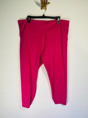 Athleta Ultra High Rise Elation 7/8 Tight Leggings 2X Fuchsia Pink Womens Active